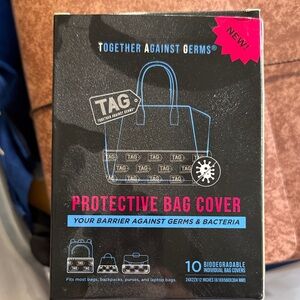 TAG Anti-Germ Bag Covers - Black with Blue and Red